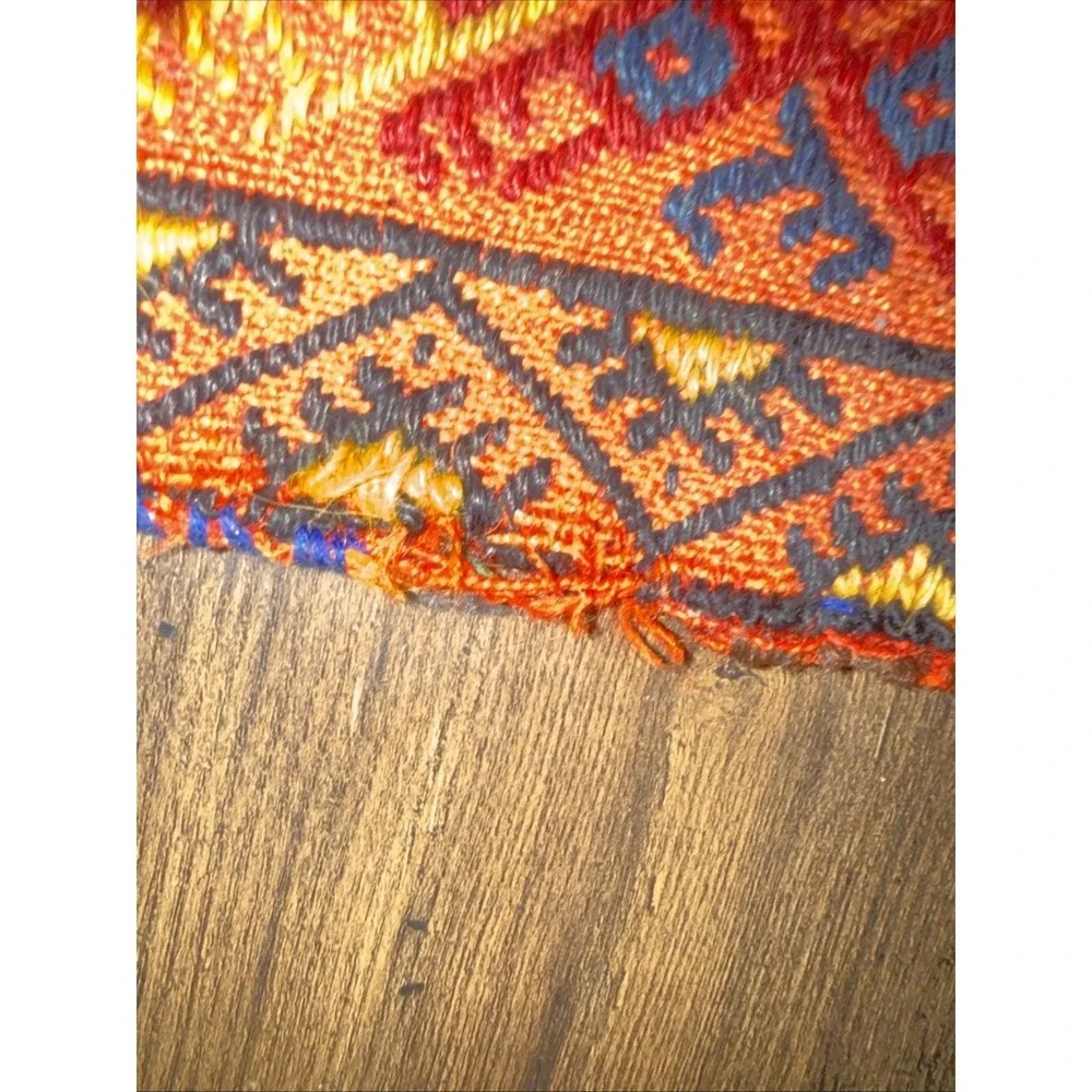 VTG Turkish Wool Handwoven Prayer Rug?? 30 X 14